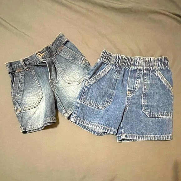 Other - Bundle 2 Dark Denim 18 M Shorts Elastic Waist Band Boys’ Unisex